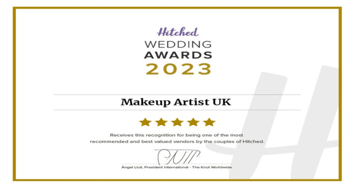 Makeup Artist UK won the Hitched Wedding Awards 2023
