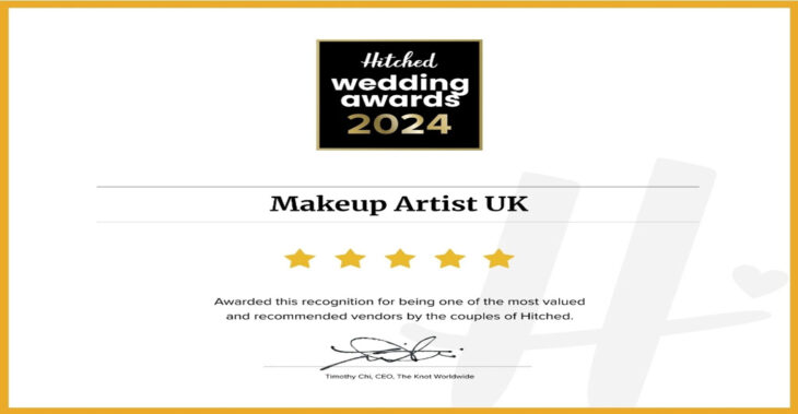 Makeup Artist UK won the Hitched Wedding Awards 2024 – Two Years Running